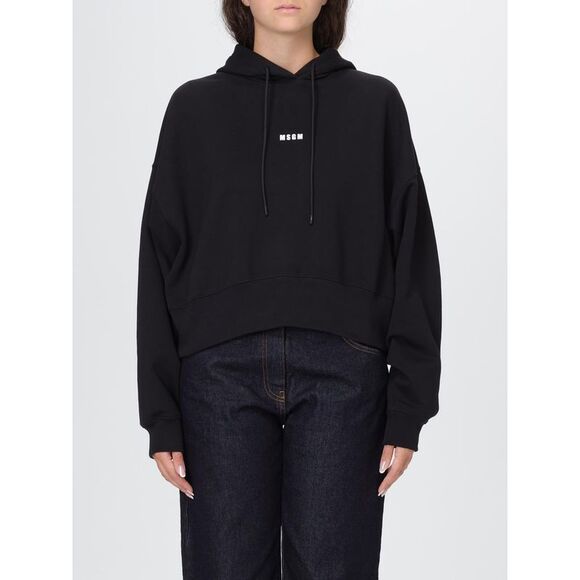 Msgm Sweatshirt Woman Black - Picture 1 of 4